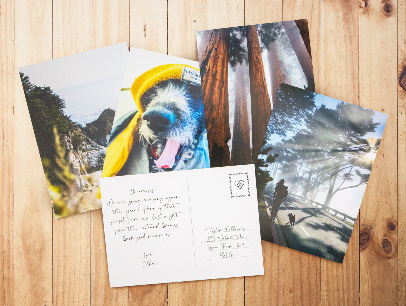 Photo Postcards, Make your very own set of 12 postcards with your photos
